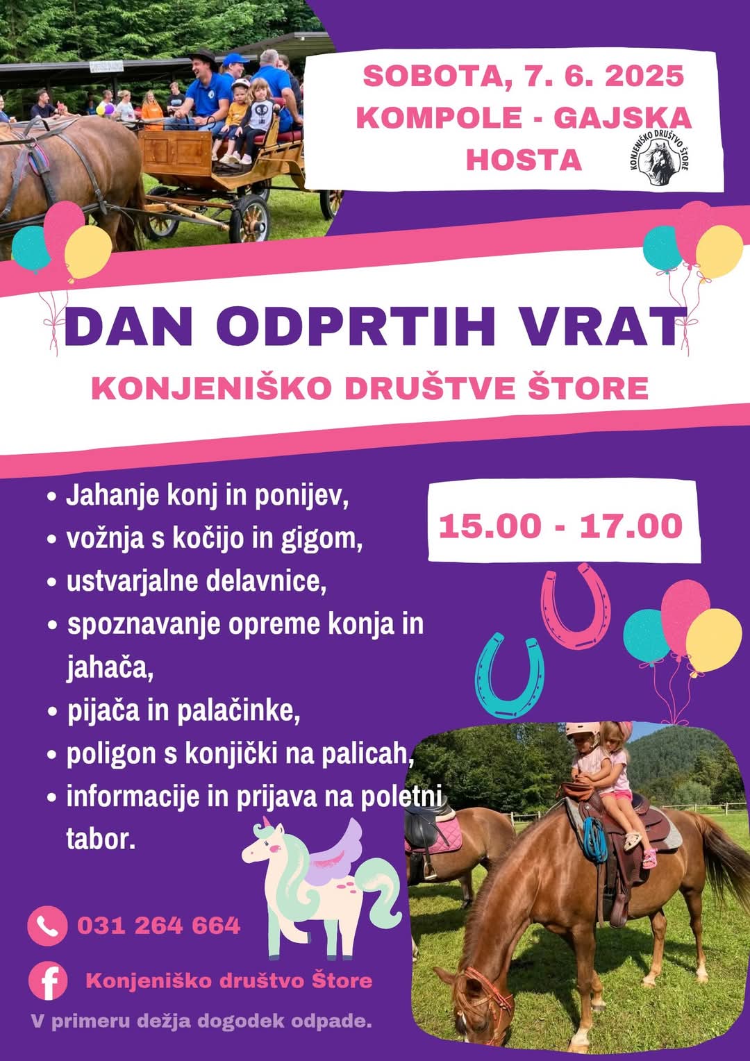 Konjeniško društvo, dan odprtih vrat